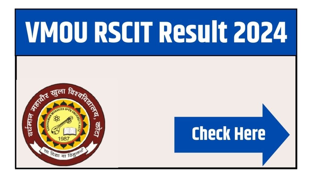 VMOU RSCIT Result 2024 : Out, Check RKCL August Result Link